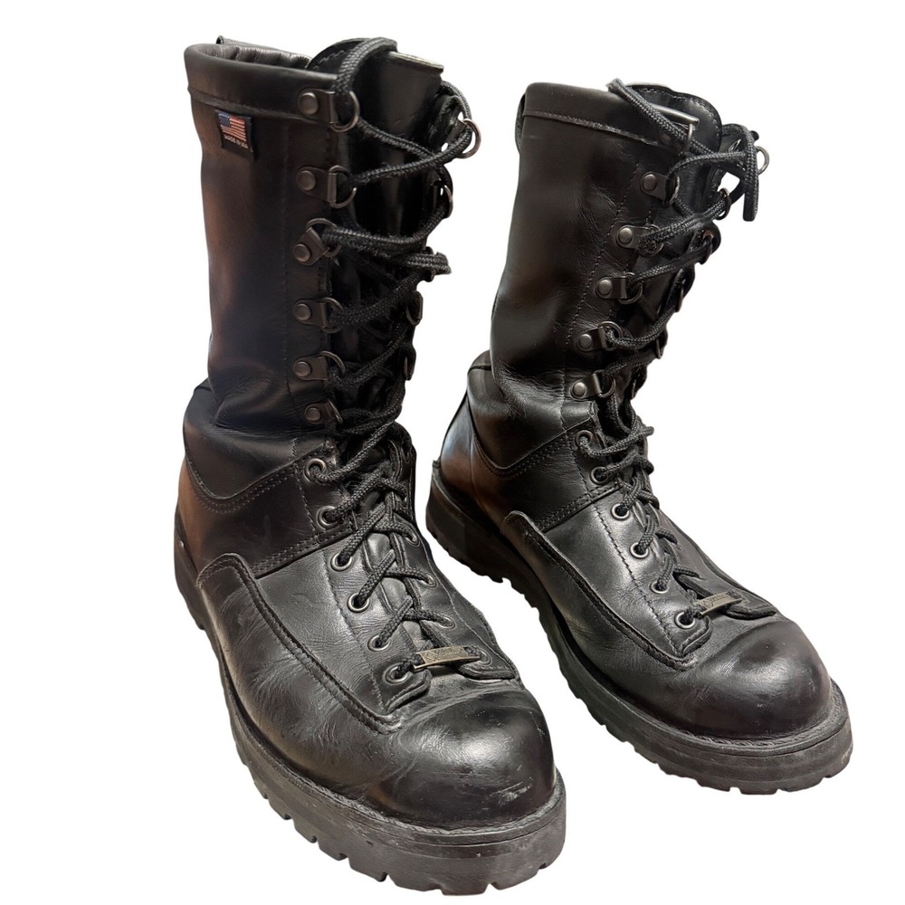 Danner Fort Lewis Black Leather Gore-Tex Military Boots 29110 Mens 9.5 D USA